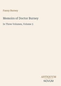 Produktbild: Memoirs of Doctor Burney