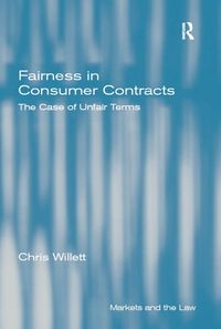 Produktbild: Fairness in Consumer Contracts