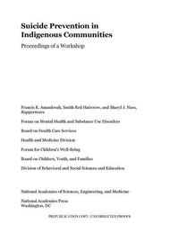 Produktbild: Suicide Prevention in Indigenous Communities
