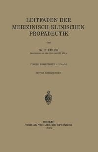 Produktbild: Leitfaden Der Medizinisch-Klinischen Prop&auml;deutik