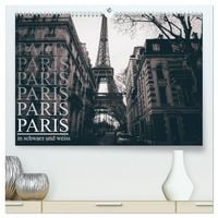 Produktbild: Paris - in schwarz und weiss (hochwertiger Premium Wandkalender 2026 DIN A2 quer), Kunstdruck in Hochglanz