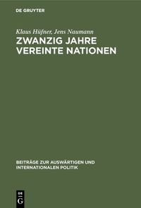 Produktbild: Zwanzig Jahre Vereinte Nationen