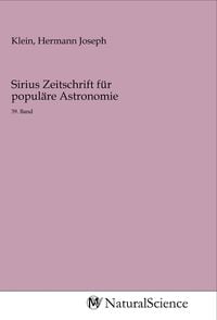 Produktbild: Sirius Zeitschrift f&uuml;r popul&auml;re Astronomie