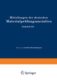 Produktbild: Mitteilungen der deutschen Materialpr&uuml;fungsanstalten