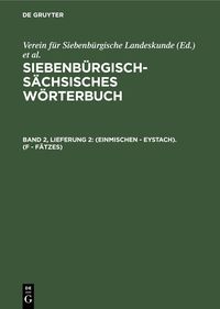 Produktbild: (einmischen - Eystach). (F - F&auml;tzes)