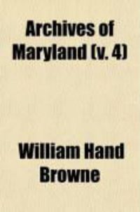 Produktbild: Archives of Maryland (Volume 4)
