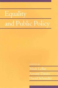 Produktbild: Equality and Public Policy: Volume 31, Part 2