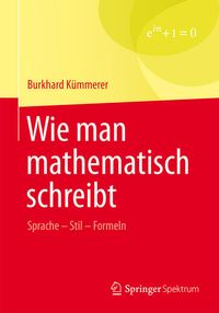 Produktbild: Wie man mathematisch schreibt