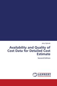 Produktbild: Availability and Quality of Cost Data for Detailed Cost Estimate