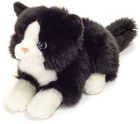 Bild vom Artikel Teddy-Hermann - Katze liegend schwarz/weiß, 20 cm vom Autor 