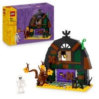 Produktbild: LEGO 40721 Halloween-Scheune, Spielzeug mit Skelett Minifigur