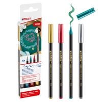 Produktbild: edding 1340 metallic brushpen, Pinselstift 4er-Set Xmas