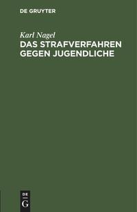 Produktbild: Das Strafverfahren gegen Jugendliche