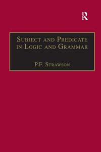 Produktbild: Subject and Predicate in Logic and Grammar
