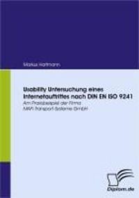 Produktbild: Usability Untersuchung eines Internetauftrittes nach DIN EN ISO 9241