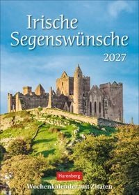Produktbild: Irische Segensw&uuml;nsche Wochenkalender 2027 - mit Zitaten