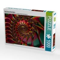 Produktbild: CALVENDO Puzzle Red Flower Petal Spiral | 1000 Teile Lege-Gr&ouml;&szlig;e 64x48cm Foto-Puzzle f&uuml;r gl&uuml;ckliche Stunden