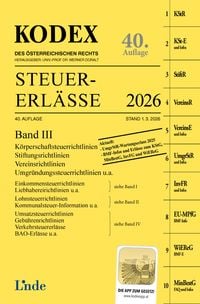 Produktbild: KODEX Steuer-Erl&auml;sse 2026, Band III