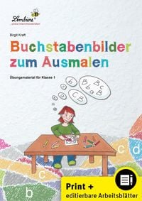Produktbild: Buchstabenbilder zum Ausmalen