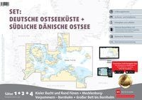 Produktbild: Sportbootkarten Satz 1, 4 und 5 Set: D&auml;nische Ostsee und K