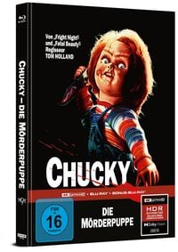 Produktbild: Chucky &ndash; Die M&ouml;rderpuppe - Limitiertes Mediabook - Cover A (4K Ultra HD+Blu-ray+Bonus-Blu-ray)