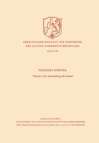 Produktbild: Theorie und Anwendung des Lasers