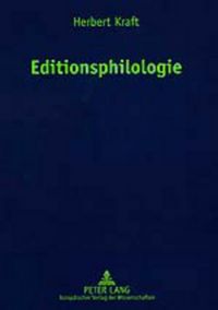 Produktbild: Editionsphilologie