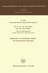 Produktbild: Regelungen mit schaltenden Reglern bei stochastischen St&ouml;rungen