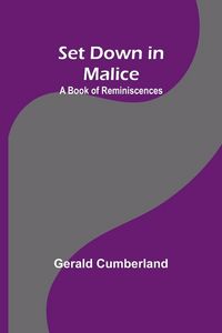 Produktbild: Set Down in Malice