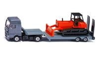 Produktbild: siku MAN Lkw 1:87 mit Planierraupe und Anh&auml;ngerkupplung