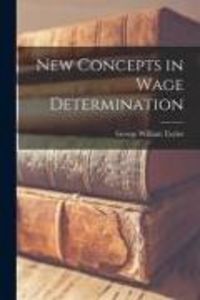 Produktbild: New Concepts in Wage Determination
