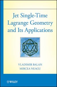 Produktbild: Jet Single-Time Lagrange Geometry and Its Applications