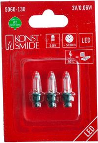 Produktbild: Konstsmide 5060-130 Ersatzbirne f&uuml;r Lichterketten 1 St. Gr&uuml;ne Steckfassung 3V Warmwei&szlig;