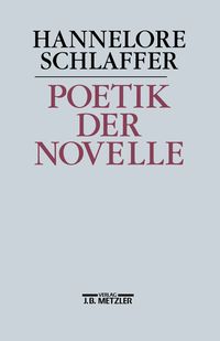 Produktbild: Poetik der Novelle