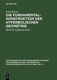 Produktbild: Die Fundamentalkonstruktion der hyperbolischen Geometrie