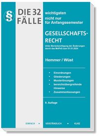 Produktbild: Die 32 wichtigsten F&auml;lle Gesellschaftsrecht