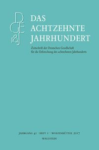 Produktbild: Das achtzehnte Jahrhundert 41/1