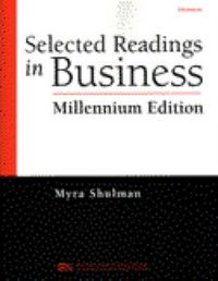 Produktbild: Shulman, M: Selected Readings in Business Millenium Editio