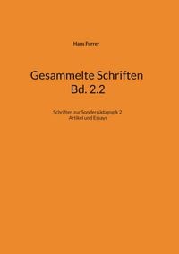 Produktbild: Gesammelte Schriften Bd. 2.2