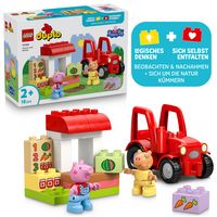 Produktbild: LEGO DUPLO 10468 Peppa Wutz Traktor und Marktstand, Traktor Spielzeug