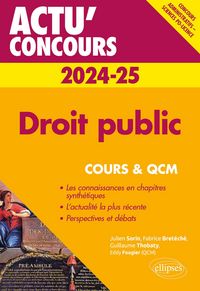 Produktbild: Droit public 2024-2025 - Cours et QCM