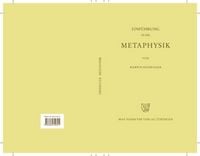 Produktbild: Einf&uuml;hrung in die Metaphysik