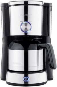 Produktbild: Severin KA 4845 "TYPE SWITCH" Kaffeemaschine Edelstahl, Schwarz Fassungsverm&ouml;gen Tassen=8 Isolierkanne
