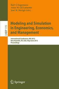 Produktbild: Modeling and Simulation in Engineering, Economics, and Management