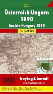 Produktbild: freytag & berndt &Ouml;sterreich-Ungarn 1890, Historische Karte, Poster 1:1,5 Mio.