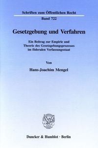 Produktbild: Gesetzgebung und Verfahren.