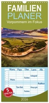 Produktbild: Familienplaner 2026 - Vorpommern im Fokus mit 5 Spalten (Wandkalender, 21 x 45 cm) CALVENDO