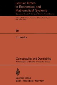 Produktbild: Computability and Decidability