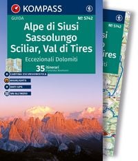 Produktbild: KOMPASS guida escursionistica Alpe di Siusi, Sassolungo, Sciliar, Val di Tires, 35 itinerari