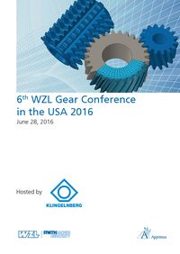 Produktbild: 6th WZL Gear Conference in the USA 2016